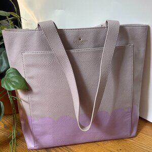 Kate Spade Lita Street Scallop Andrea leather tote Lilac/Lavender